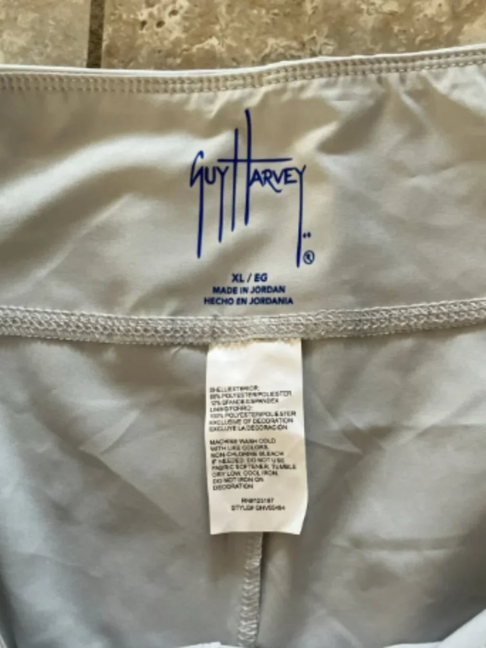 Guy Harvey Brand Light Grey Lounge Shorts Size XL - Picture 3 of 4
